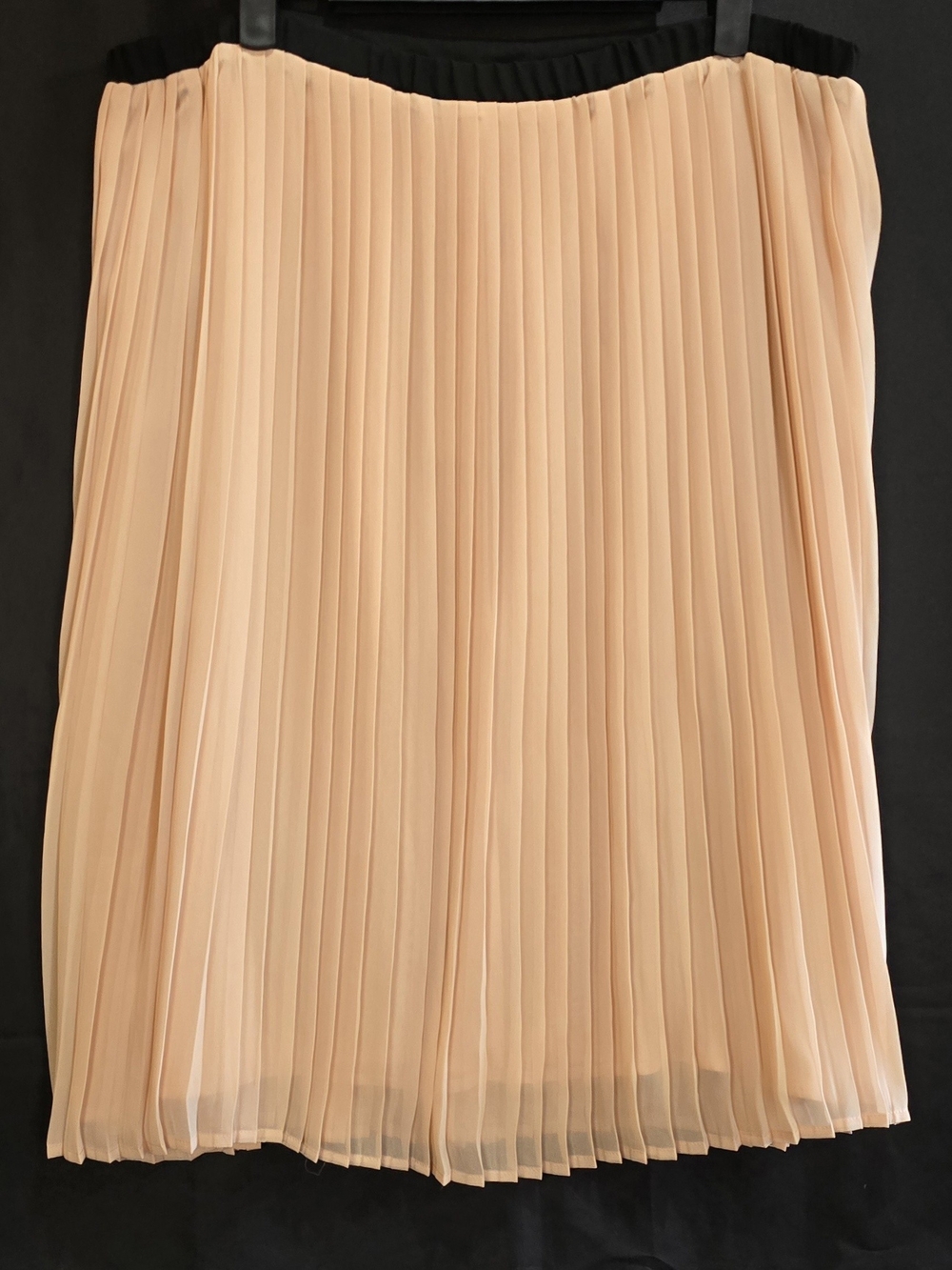 Daniel Rainn Peach Pleated Chiffon Skirt